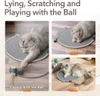 Cat Face Scratching Mat with Hanging Toy Ball – 2-in-1 Wall & Floor Scratch Pad | Cotton Rope Cat Scratcher & Bed for Healthy Claws