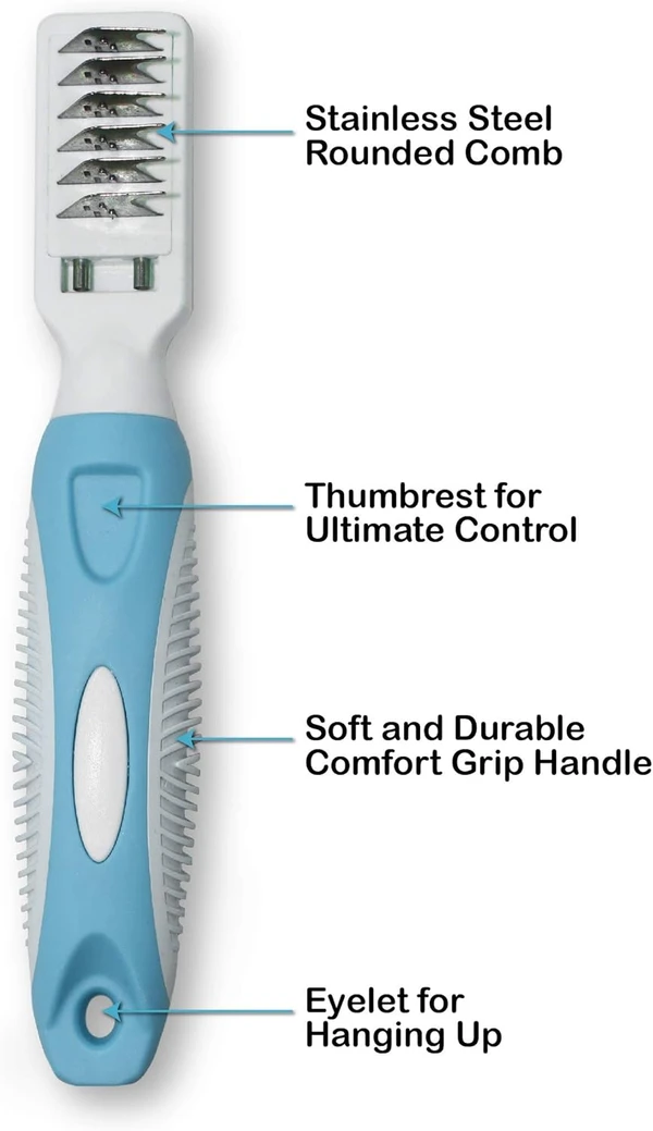 Pet Grooming Detangling Comb for Dogs & Cats – Anti-Knot, Shedding & Hair Care Tool (KD-031)