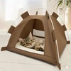 Foldable Cat & Small Dog Tent Bed – 30×30 cm | Portable Indoor & Outdoor Pet House - Small (for Kittens & Small Cats)