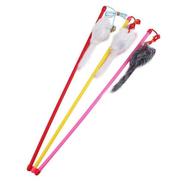 Cat Wand with Mouse Toy – Interactive Play Stick for Exercise, Fun & Hunting Instincts