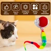 Electric Cat Ball Toy – USB Rechargeable Intelligent Rolling Toy with Colorful Tail for Cats and Small Dogs