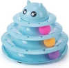 Nunbell 3-Level Turntable Cat Toy Circular with Three Colorful Balls Interactive, Funny Puzzle Cat Toys