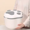 Paw-Shaped Airtight Pet Food Storage Container – 4-6KG Dry Food Box for Dogs & Cats with Scoop