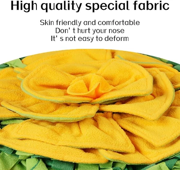 Sunflower Snuffle Mat for Dogs – Interactive Slow Feeder & Stress-Relief Toy | Training Smell Mat for All Breeds