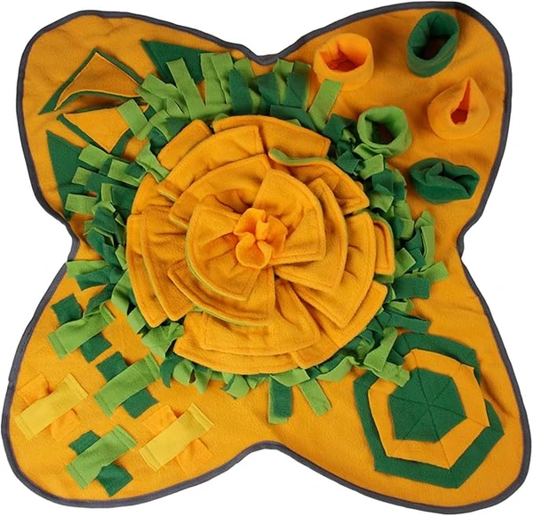 Sunflower Snuffle Mat for Dogs – Interactive Slow Feeder & Stress-Relief Toy | Training Smell Mat for All Breeds