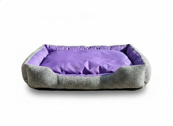 Reversible Double-Face Pet Bed – Waterproof & Warm Fur Sides for Summer & Winter | Comfortable Dog & Cat Bed (Medium)