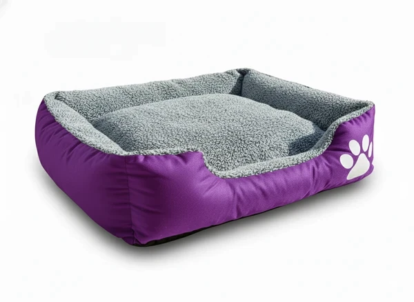 Reversible Double-Face Pet Bed – Waterproof & Warm Fur Sides for Summer & Winter | Comfortable Dog & Cat Bed (Medium)