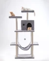 Cat House XL Cat Tree 155cm – Multi-Level Tower with Condo, Hammock, Sisal Posts & Play Platforms 10029