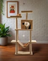 Cat House XL Cat Tree 155cm – Multi-Level Tower with Condo, Hammock, Sisal Posts & Play Platforms 10029