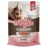 Miglior Gatto Sterilized Wet Cat Food – Salmon in Jelly | Low-Fat Formula for Sterilized Cats – 85g