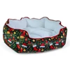 Petmoda Christmas Bed 75*55 cm - Soft Fur Comfort for Cats, Small & Medium Dogs