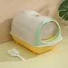 Enclosed Cat Litter Box with Charcoal Filter, Scoop & Leakage Pedal – Large, Odor-Control, Easy-Clean