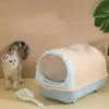 Enclosed Cat Litter Box with Charcoal Filter, Scoop & Leakage Pedal – Large, Odor-Control, Easy-Clean