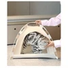 Foldable Cat & Small Dog Tent Bed – 44×44 cm | Portable Indoor & Outdoor Pet House - Large