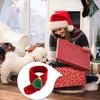 Red Pet Scarf for Cats & Small Dogs with Green Christmas Tree – Adjustable Neck Scarf (Fits 19–32 cm Neck)