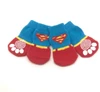 Superman Pet Socks – Anti-Slip Socks for Small & Medium Dogs (L:8cm, W:4.5 cm)