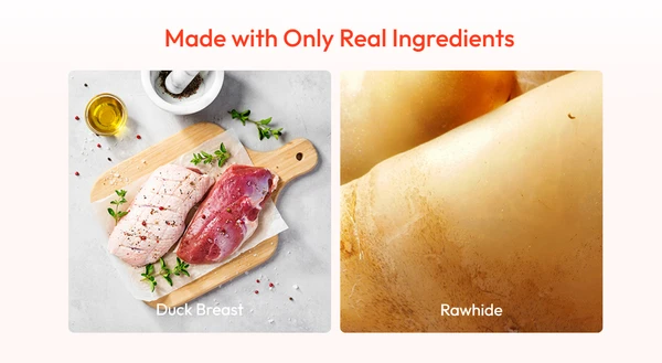 Wanpy Oven-Roasted Duck Jerky Dumbbells for Dogs – High Protein Low Fat Chewy Treats 100g