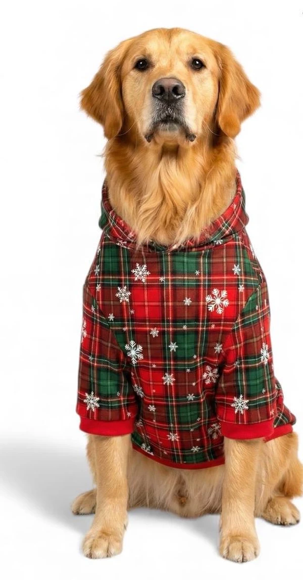 Petmoda Christmas Pet Hoodie for Dogs & Cats – Festive Winter Hoodie from Small to Large Breeds