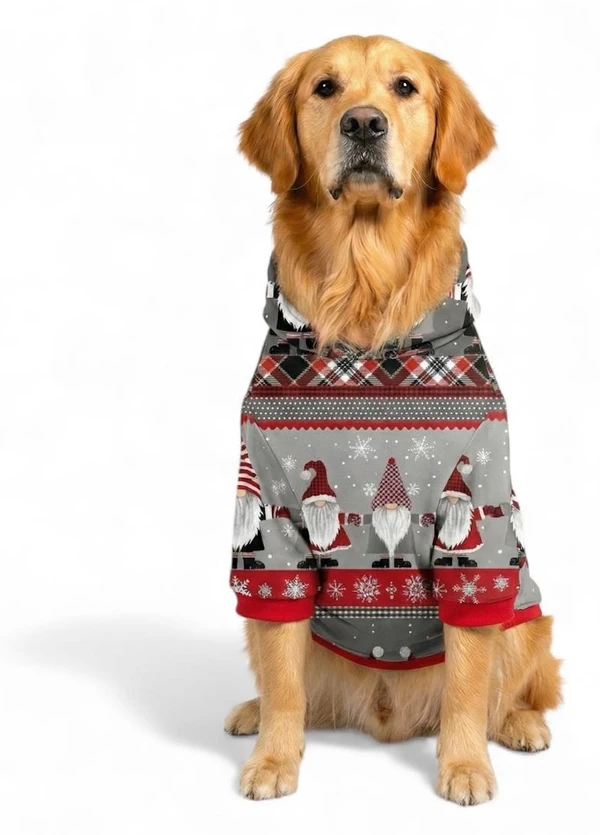 Petmoda Christmas Pet Hoodie for Dogs & Cats – Festive Winter Hoodie from Small to Large Breeds