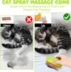 3-in-1 Steamy Cat Brush – Self-Cleaning, Rechargeable Grooming Brush for Pet Hair Removal & Massage