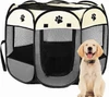 Foldable Pet Playpen – Portable Oxford Cloth Pet Tent for Dogs, Cats & Puppies | Breathable Mesh, Zipper Top & Easy Carry Design (80×80×58 cm) 
