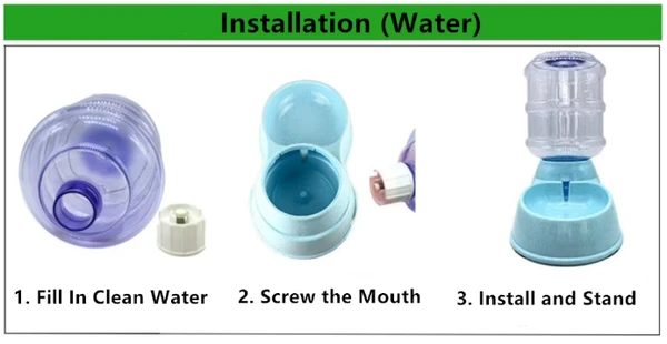 3.8L Plastic Pet Water Dispenser for Cats & Dogs