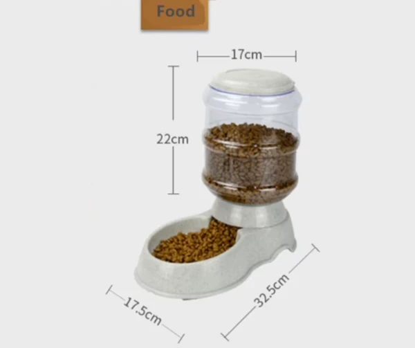 3.8L Plastic Pet Food Dispenser for Cats & Dogs