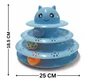 Cat Toy Pet Toy Ball Cat Interactive Toy Carousel Three-Tiered Play Wheel Track Tower Cat-Tickle Wheel 