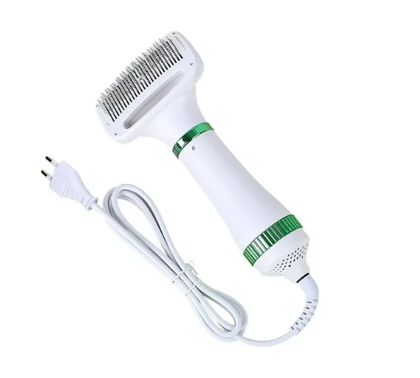 Pet Hair Dryer 2 in 1 Grooming Hair Blower, Adjustable Temperature Hair Comb Brush for Small and Medium Dogs and Cats