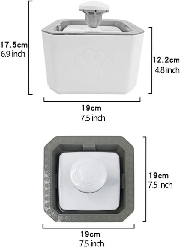 2.5L Quiet Pet Water Fountain with Filter – Automatic Water Dispenser for Cats & Dogs