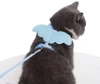 Cute Angel Adjustable Collars Pet Cat Harness and Leash Set with Wings for Cat and Kitten
