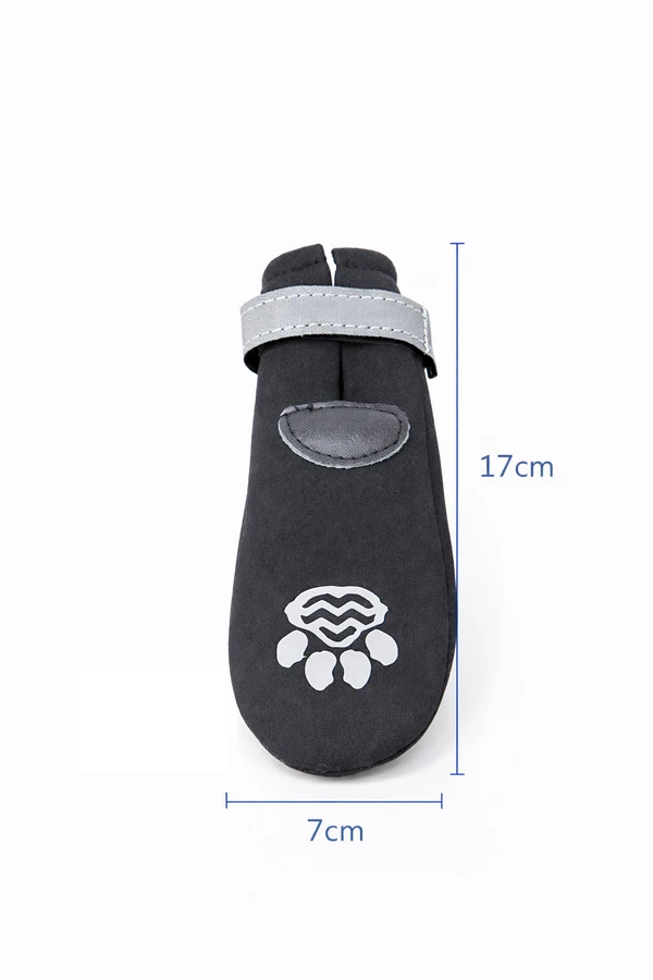 Reflective Dog Boots for Outdoor Use – Breathable, Anti-Slip Paw Protection Shoes(L:17cm, W:7cm)