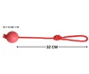 Hard Rubber Dog Toy Ball With Rope (32 CM) – Durable Bouncy Ball for Dogs | Chew, Fetch & Training Toy for Dogs (6cm - 1 pc Color Red)