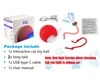 Interactive Smart Pet Toy Rolling Ball, Electric Toy Balls for Indoor Cats & Dogs Rechargeable with 2 Tails