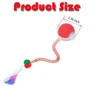 Interactive Smart Pet Toy Rolling Ball, Electric Toy Balls for Indoor Cats & Dogs Rechargeable with 2 Tails