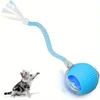 Interactive Smart Pet Toy Rolling Ball, Electric Toy Balls for Indoor Cats & Dogs Rechargeable with 2 Tails