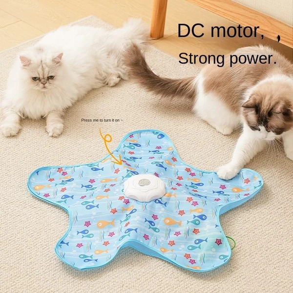 USB Charging Hide and Seek Interactive Hunting Cat Toy with Magic Feather Wand