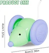 Rechargeable Interactive Smart Sensing Moving Cat Mouse Toy with LED Lights 