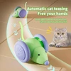 Rechargeable Interactive Smart Sensing Moving Cat Mouse Toy with LED Lights 