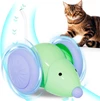 Rechargeable Interactive Smart Sensing Moving Cat Mouse Toy with LED Lights 