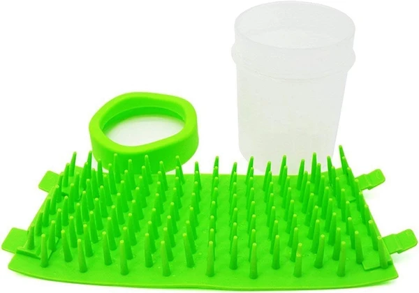 Portable Dog Paw Cleaner – Washer Cup with Silicone Bristles 9x11cm