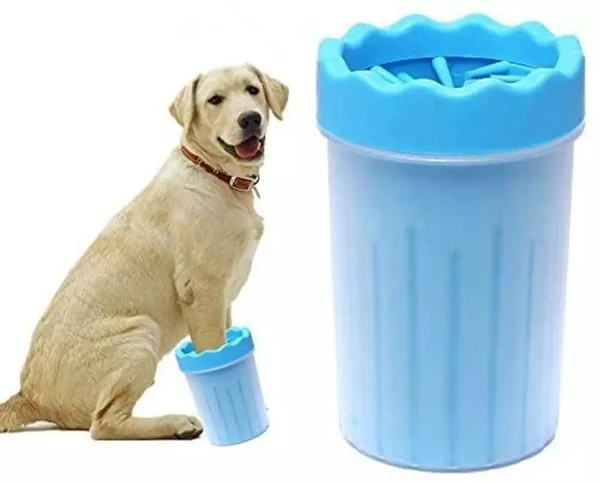 Portable Dog Paw Cleaner – Washer Cup with Silicone Bristles (11 x 9 x 7 cm)