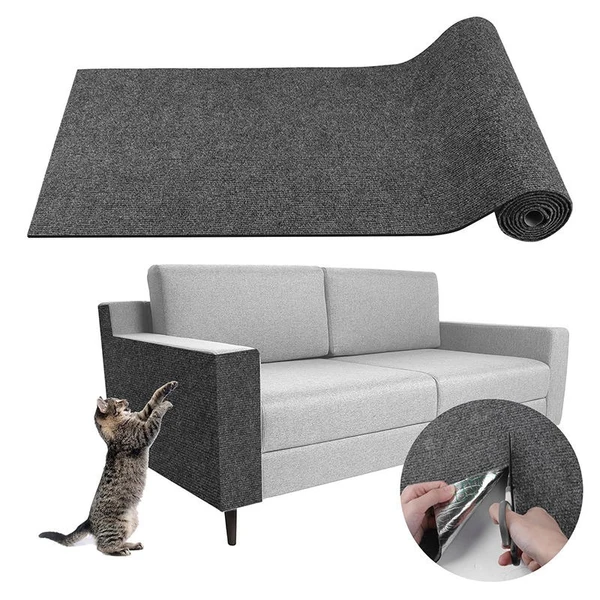 Scratching Mat, Self-Adhesive Pads for Cats, Cat Sofa, Cat Wall, DIY Climbing Cat Scratcher (100cm*30cm)