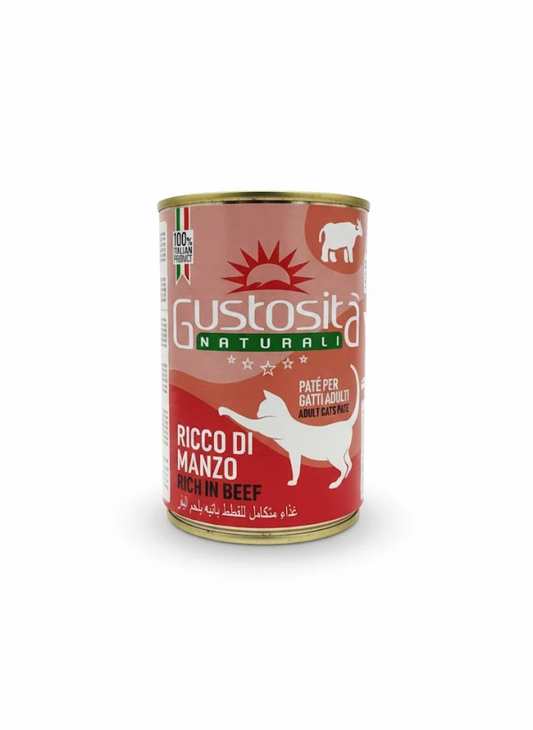 Gustosita Naturali Pate High Quality Adult Cat Wet Food Cans