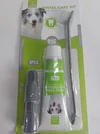 Nunbell Dental Care Kit for Dogs – Mint Flavor Toothpaste 95g with 1 Dual-ended and 2 Soft Finger Toothbrushes