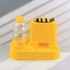 2-in-1 Food and Water Bee Shaped Automatic Pet Feeder for Dogs & Cats - Yellow