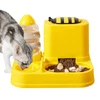 2-in-1 Food and Water Bee Shaped Automatic Pet Feeder for Dogs & Cats - Yellow