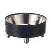 Elevated Wavy Pet Bowl with Stainless Steel Internal Bowl for Cats & Dogs 