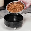 Elevated Wavy Pet Bowl with Stainless Steel Internal Bowl for Cats & Dogs 