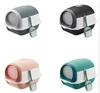 Cute Cat Head Closed Litter Box Enclosed with Scoop & Filter with Odor Control & Drawer Tray 